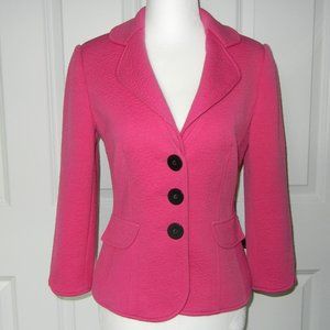 Kay Unger New York, Pink, Size 2P, Three-button, 3/4 length sleeve, Jacket